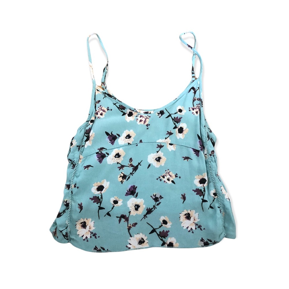 sleeveless sunday best blue patterned cami